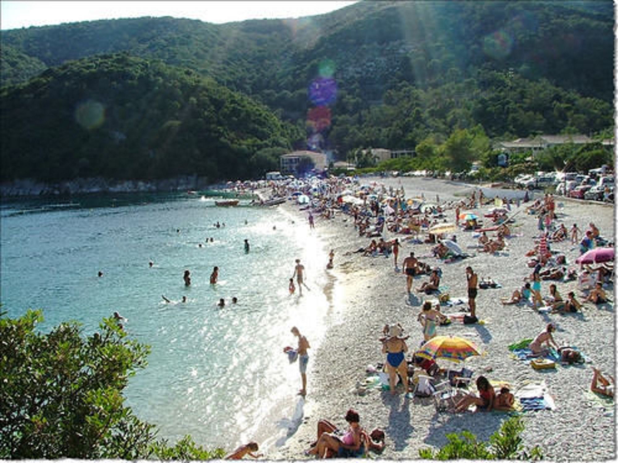 Rouda Bay Beach Hotel Mikros Gialos Bagian luar foto