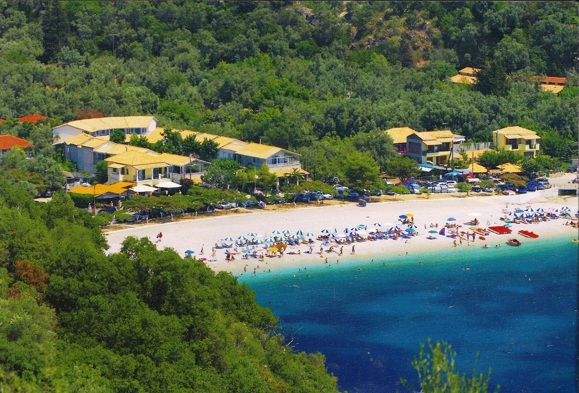 Rouda Bay Beach Hotel Mikros Gialos Bagian luar foto