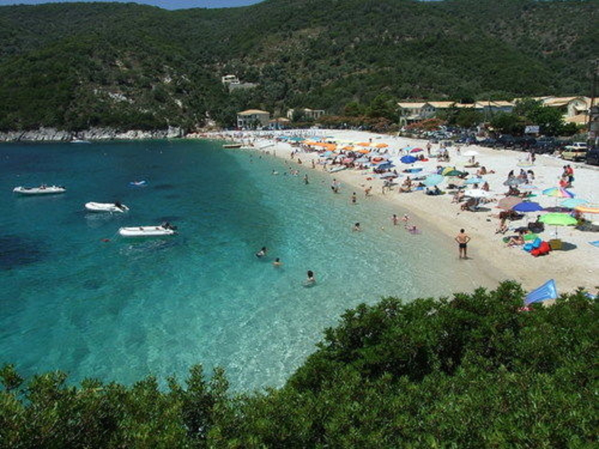 Rouda Bay Beach Hotel Mikros Gialos Bagian luar foto