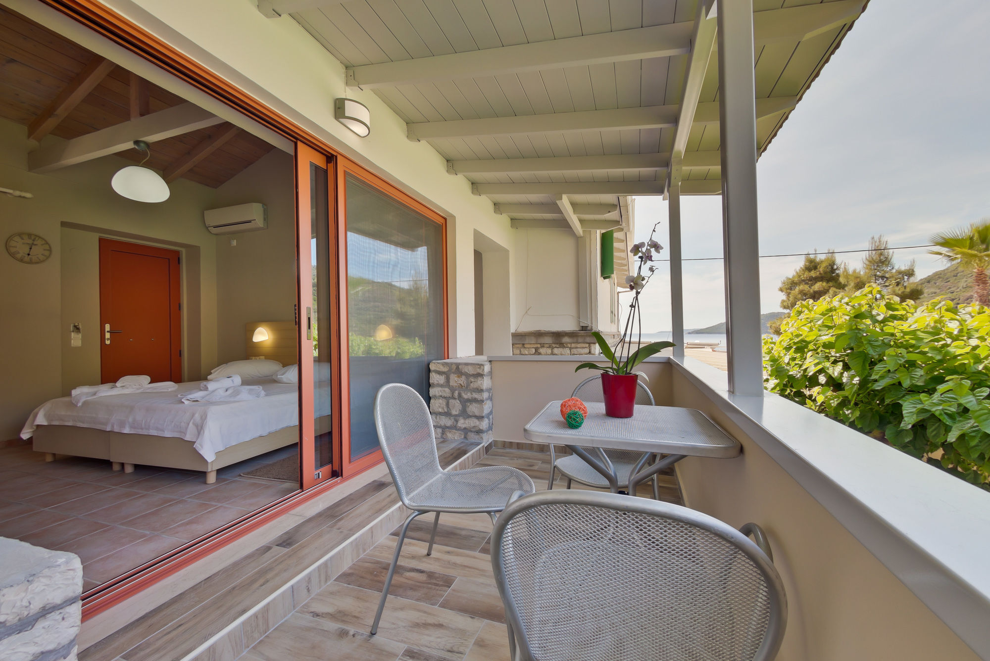 Rouda Bay Beach Hotel Mikros Gialos Bagian luar foto