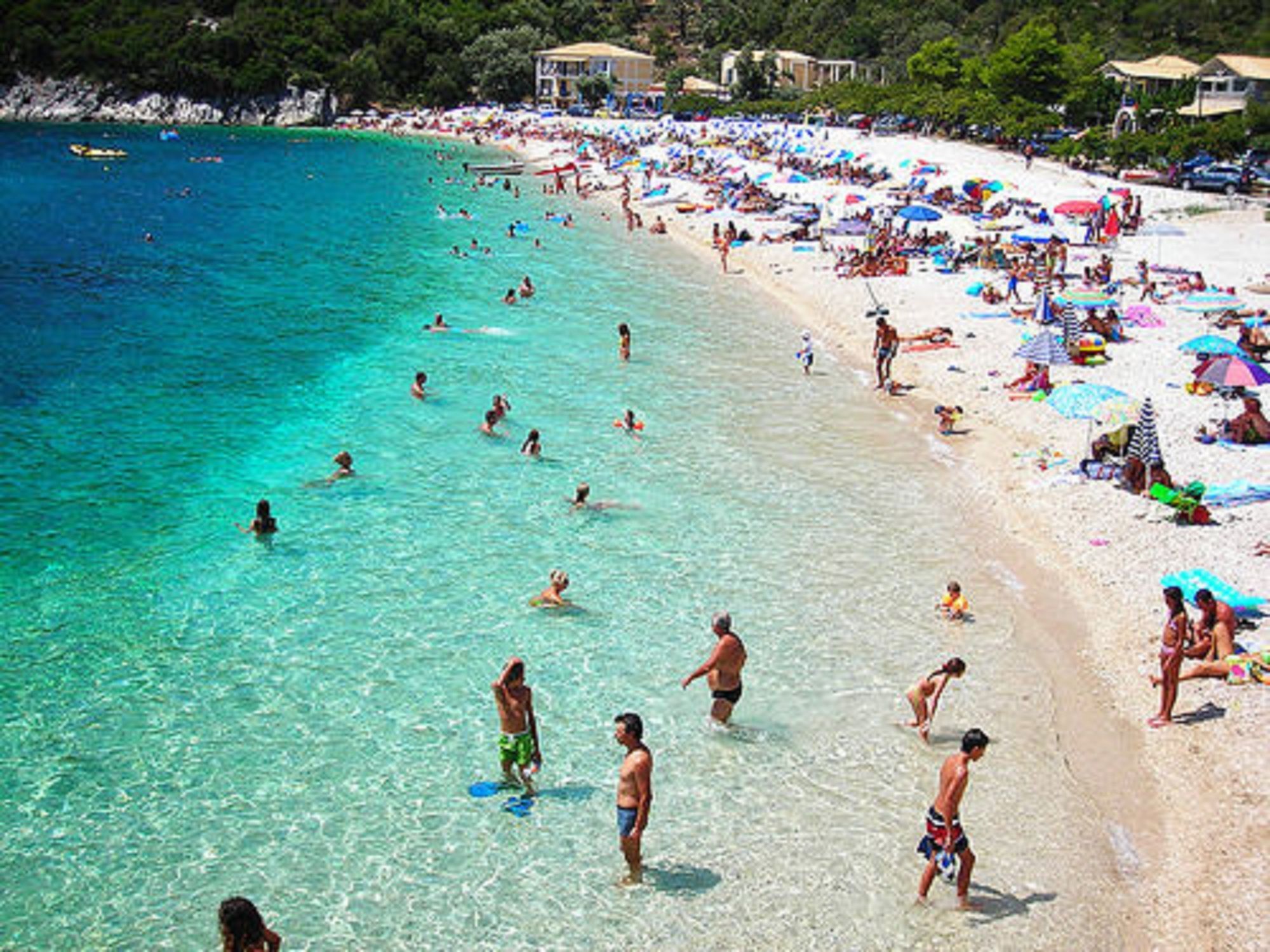 Rouda Bay Beach Hotel Mikros Gialos Bagian luar foto