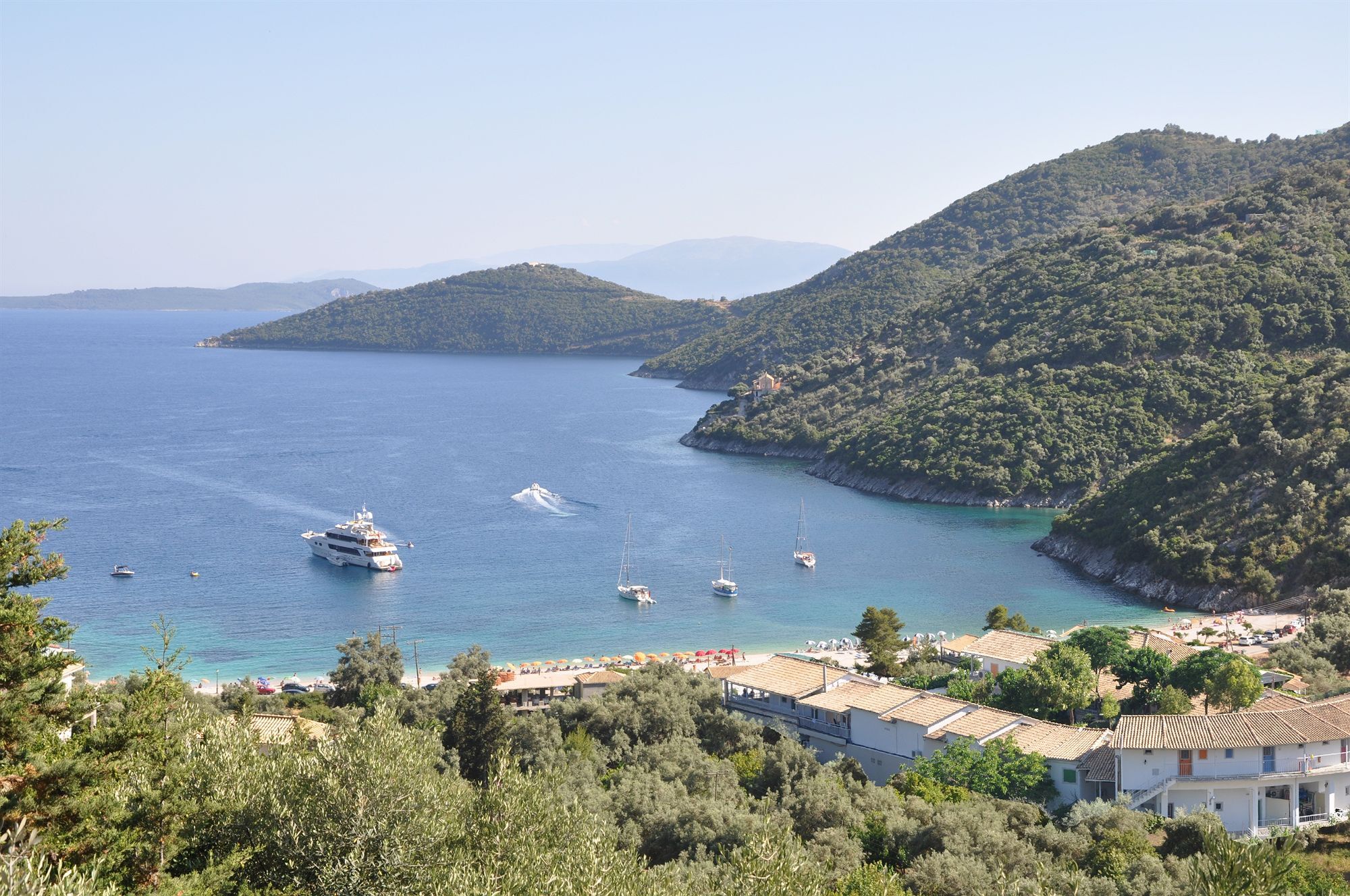 Rouda Bay Beach Hotel Mikros Gialos Bagian luar foto