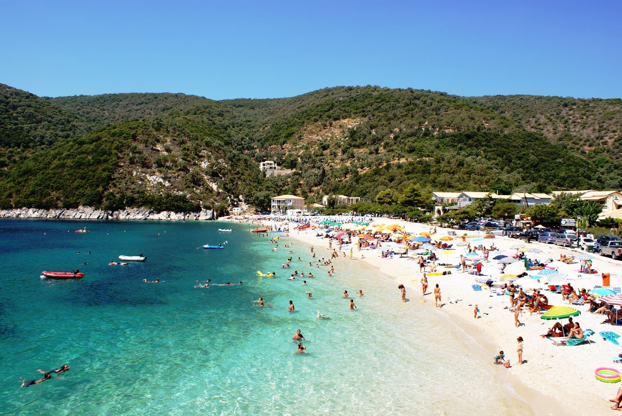 Rouda Bay Beach Hotel Mikros Gialos Bagian luar foto