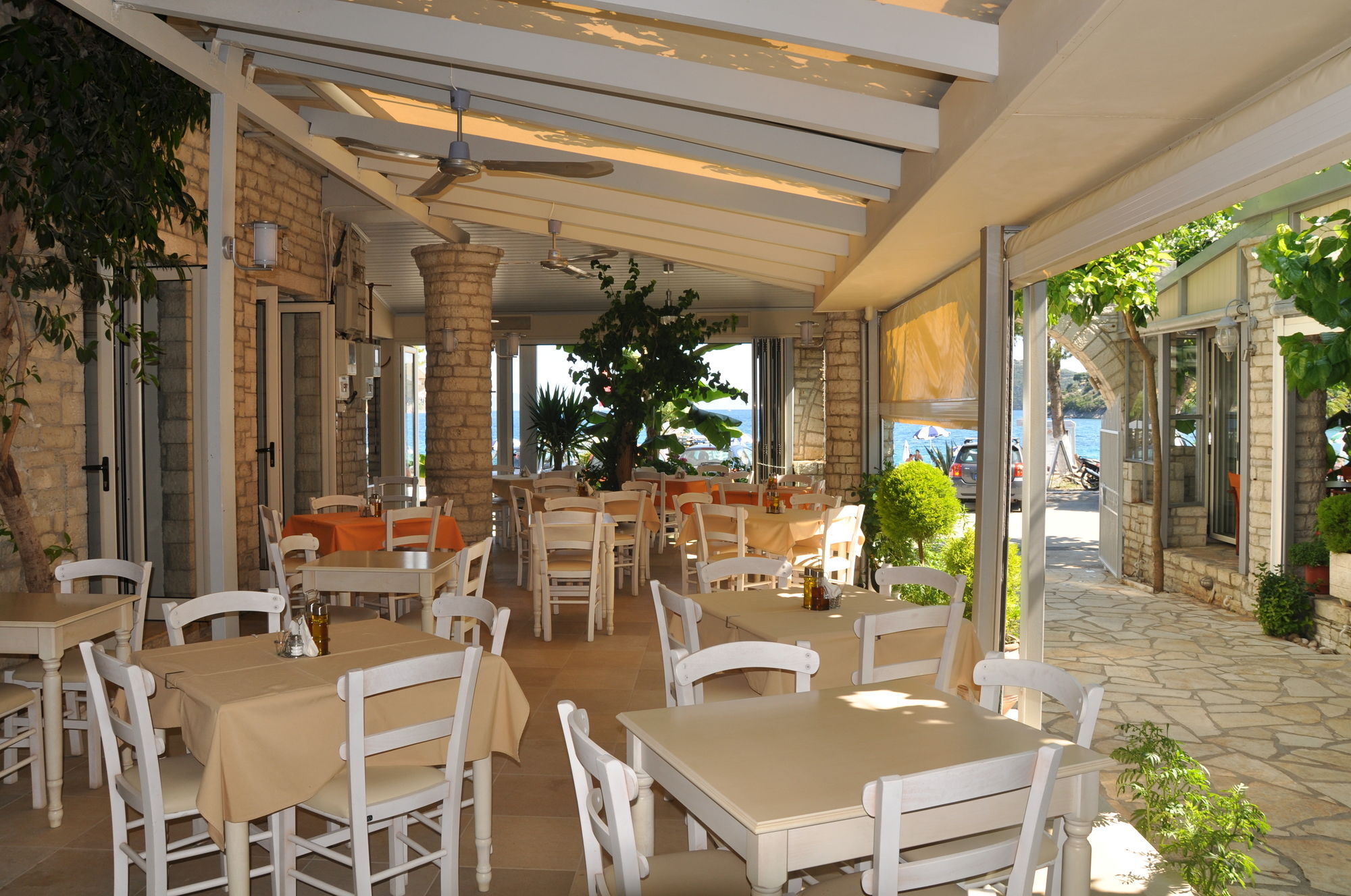 Rouda Bay Beach Hotel Mikros Gialos Bagian luar foto