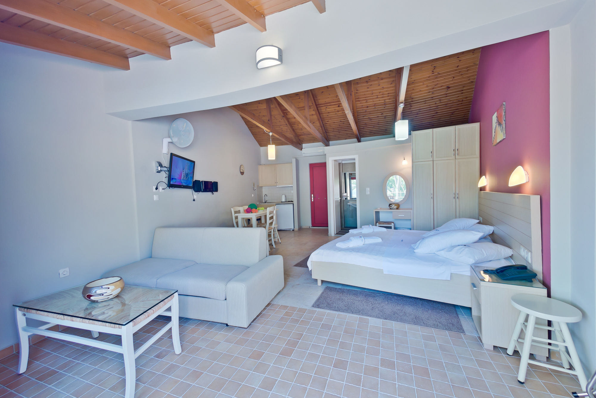 Rouda Bay Beach Hotel Mikros Gialos Bagian luar foto