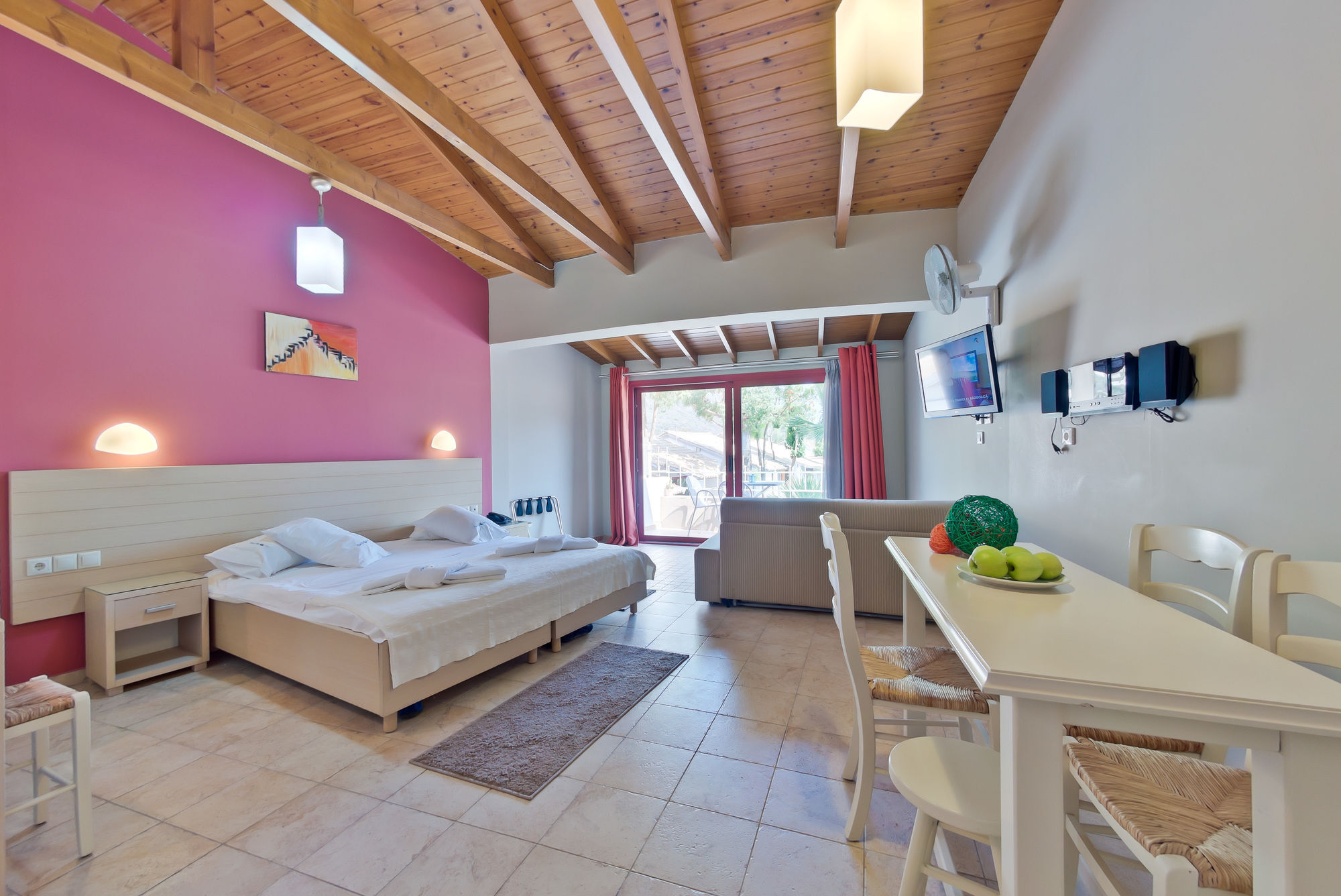Rouda Bay Beach Hotel Mikros Gialos Bagian luar foto